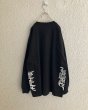 画像2: 【2月28日まで期間限定30%OFF】JUVENILE HALL ROLLCALL　2185 ARBK LS TEE　BLACK (2)