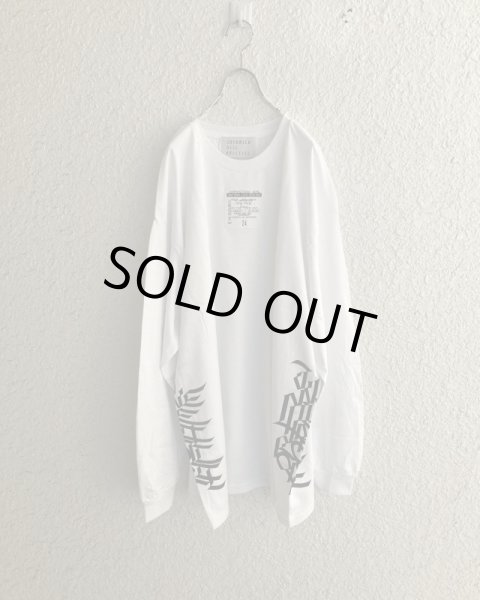 画像1: 【2月28日まで期間限定30%OFF】JUVENILE HALL ROLLCALL　2185 ARBK LS TEE　WHITE (1)