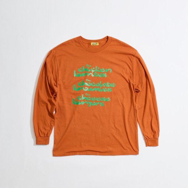 画像1: 【2月28日まで期間限定20%OFF】SAVE SHOCK　FAVORITE FOODS LS T　ORANGE (1)