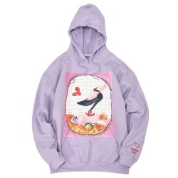 画像1: LABRAT　 × HINA "Extacy" Hoodie　lavender