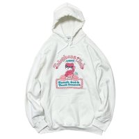 LABRAT　× foxy illustrations "Telephone Club" Hoodie　white