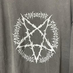 画像2: el conductorH　PD24AC04 PIGMENT DYE COTTON CREWNECK SWEATER 'PENTAGRAM　BK