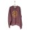 画像1: el conductorH　PD24AC04 PIGMENT DYE COTTON CREWNECK SWEATER 'PENTAGRAM　MAROON (1)