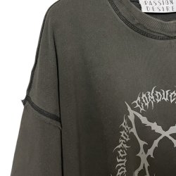 画像3: el conductorH　PD24AC04 PIGMENT DYE COTTON CREWNECK SWEATER 'PENTAGRAM　BK