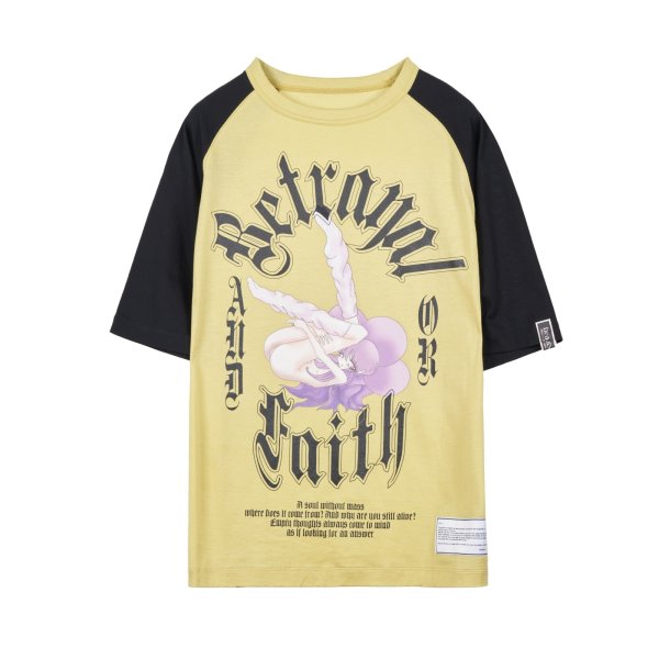 画像1: 【2月28日まで期間限定20%OFF】beauty:beast　S/S TEE (PRIMO)　BLACK×YELLOW (1)