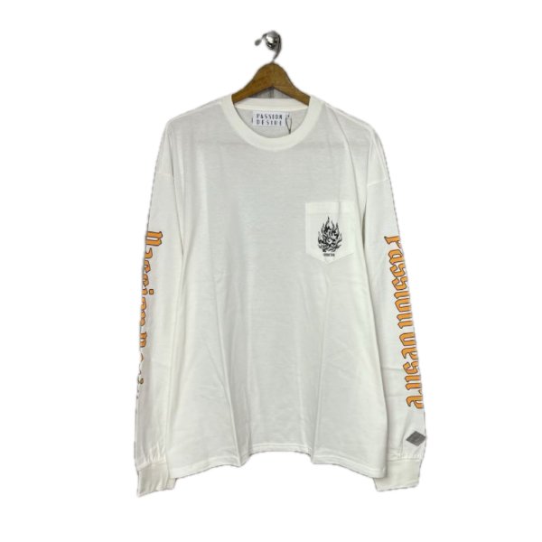 画像1: 【2月28日まで期間限定40%OFF】el conductorH　COTTON LONG SLEEVE T-SHIRT'CHAIN　WHT (1)