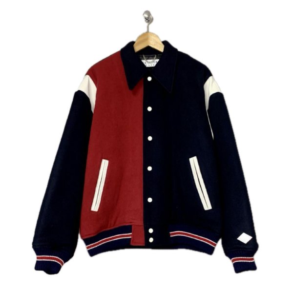 画像1: 【2月28日まで期間限定40%OFF】el conductorH　MELTON PEAL PIPING VARSITY JKT　MULTI (1)