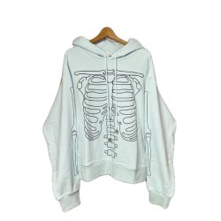 画像1: el conductorH COTTON HOODED SWEATER 'BONES(MINT)boys EXCLUSIYE