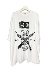 KIDILL 23AW KL762 SHORT SI FEVE WIDE TEE COLLAB WITH DC SHOES ANARCHY／WHITE