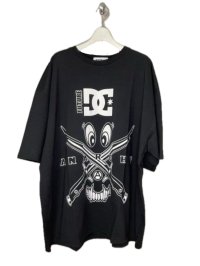 KIDILL 23AW KL762 SHORT SI FEVE WIDE TEE COLLAB WITH DC SHOES ANARCHY／BLACK