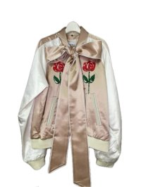 KIDILL 23AW KL737 BOWTIE SOUVENIR JACKET ROSE & GIRL EMBROIDERY PINK