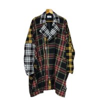 KIDILL 22AW KL618 Riders Coat MixTartanCheck