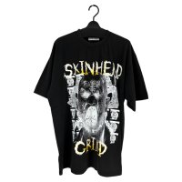 【予約発売（2025年2月入荷予定）】KIDILL 25SS　KL958 SKINHEAD T-SHIRT HARD WASH ARTWORK BY OHIANA　WASHED BLACK