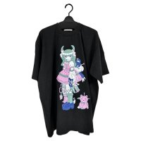 【予約発売（2025年2月入荷予定）】KIDILL 25SS　KL951 LOLITA GIRL T-SHIRT HARD WASH ARTWORK BY KAE TANAKA　WASHED BLACK