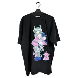 画像1: 【予約発売（2025年2月入荷予定）】KIDILL 25SS　KL951 LOLITA GIRL T-SHIRT HARD WASH ARTWORK BY KAE TANAKA　WASHED BLACK