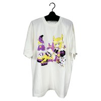 【予約発売（2025年2月入荷予定）】KIDILL 25SS　KL952 PUNK GIRL T-SHIRT HARD WASH ARTWORK BY KAE TANAKA　WASHED WHITE