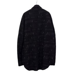 画像2: 【予約発売（2025年3月入荷予定）】Azuma.　25SH-SH-02 CRAST JACQUARD HELI CREW SHIRT　BLACK