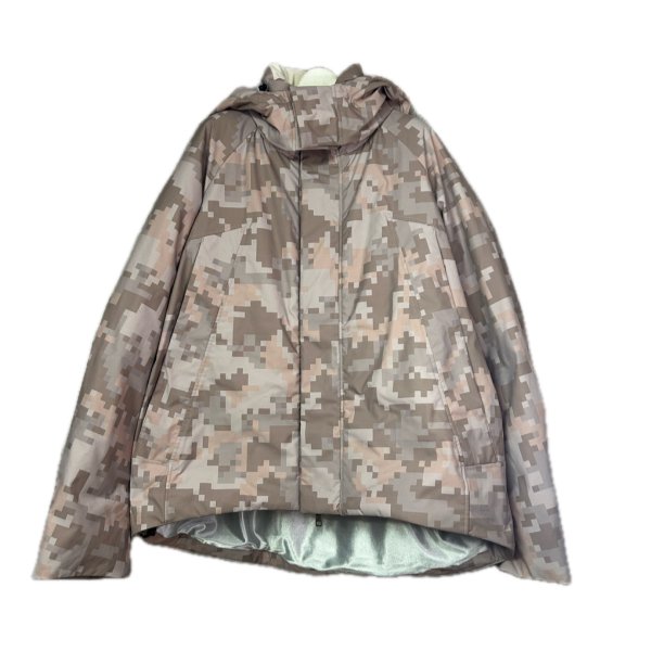 画像1: 【2月28日まで期間限定20%OFF】beauty:beast　PIXEL CAMOUFLAGE PUFFER JACKET　BEIGE (1)