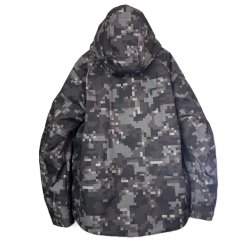 画像2: beauty:beast bb-42005 PIXEL CAMOUFLAGE PUFFER JACKET BLACK