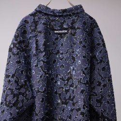 画像4: 【予約発売（2025年2月〜4月入荷予定）】BODYSONG.  25SS　BS250108 MELTED BONDED DENIM FLORAL SHIRT　NAVY