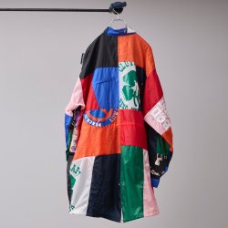 画像2: 【予約発売（2025年2月〜4月入荷予定）】BODYSONG.  25SS　BS250403 PATCHWORK MIL COAT MADE BY DISASSEMBLING AND RECONSTRUCTING A VINTAGE COACH JACKET　MIX