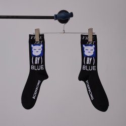 画像1: 【予約発売（2025年2月〜4月入荷予定）】BODYSONG.  25SS　BS999999 SOCKS!　FACEBLACK