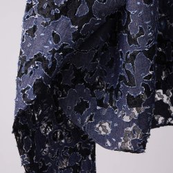 画像5: 【予約発売（2025年2月〜4月入荷予定）】BODYSONG.  25SS　BS250108 MELTED BONDED DENIM FLORAL SHIRT　NAVY