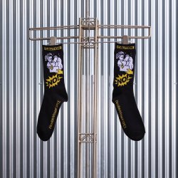 画像1: 【予約発売（2025年2月〜4月入荷予定）】FlexibleVisual SPCE™ 25SS　FVS30 Basic Socks B1 (NO!)　BLACK