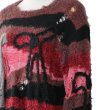 画像5: rurumu: 24AW rrm24AW-KN04 ribbon embroidery damaged mohair sweater　red (5)