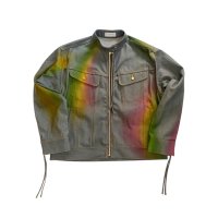 【予約発売（2025年2月〜3月入荷予定）】LIBRIO MENDONÇA  25SS　DENIM JACKET / GRAY THERMOGRAPHY　GRAY