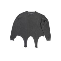 【予約発売（2025年3月入荷予定）】el conductorH 25SS　WAFFLE TAIL LONGSLEEVE TOP　BK