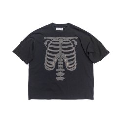 画像1: 【予約発売（2025年4月入荷予定）】el conductorH 25SS　CORD EMBROIDERED T-SHIRT 'BONES　BK