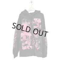 emary　Damaged Luv bite hoodie　BLACK PINK