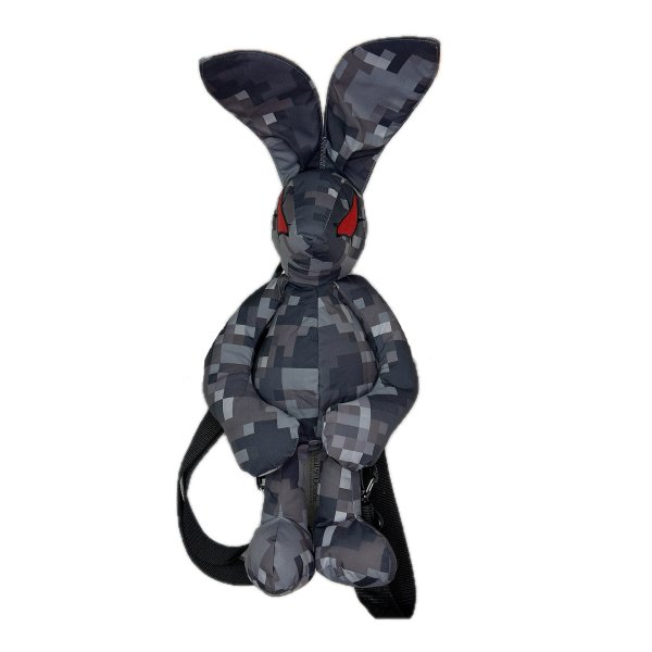 画像1: 【2月28日まで期間限定20%OFF】beauty:beast　PIXEL CAMOUFLAGE RABBIT PACK　BLACK (1)