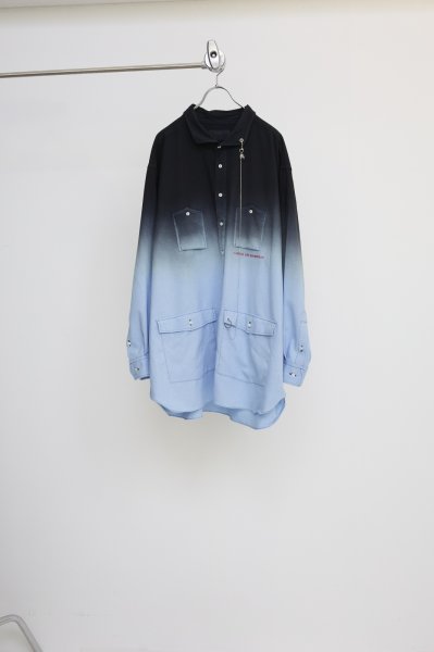 画像1: 【2月28日まで期間限定30%OFF】BODYSONG.　GRADATION DYED SH　BLACK (1)