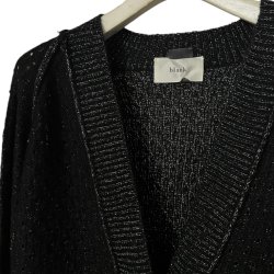 画像2: blank　BURNT DAMAGED LAME CARDIGAN 　BLACK