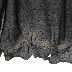 画像5: blank　BURNT DAMAGED LAME CARDIGAN 　BLACK