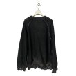 画像4: 【2月28日まで期間限定20%OFF】blank　BURNT DAMAGED LAME CARDIGAN 　BLACK (4)