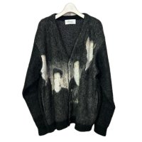 Azuma.　24AH-KN-01 MEMBER JACQUARD CARDIGAN BLACK