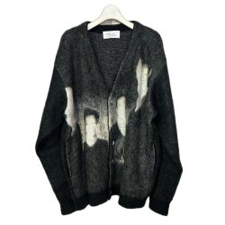 画像1: Azuma.　24AH-KN-01 MEMBER JACQUARD CARDIGAN BLACK