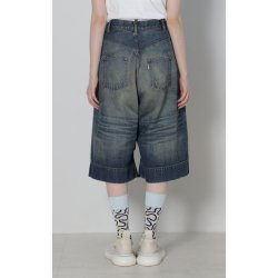 画像2: 【予約発売（2025年2月入荷予定）】BASE MARK　Crash Wide Half Tucked DENIM　BLUE