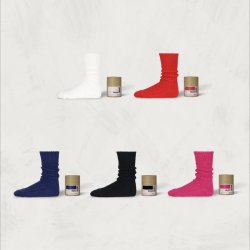 画像1: decka　Cased Heavyweight Plain Socks -2nd Collection-