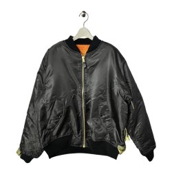 画像2: beauty:beast　LOGO TAPE RE-MAKE BOMBER JACKET　BLACK