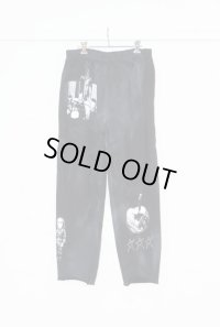 emary Luv bite sweat pants BLACK WHITE