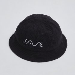 画像1: SAVE SHOCK　SAVE SNOW FLEECE HAT　BLACK