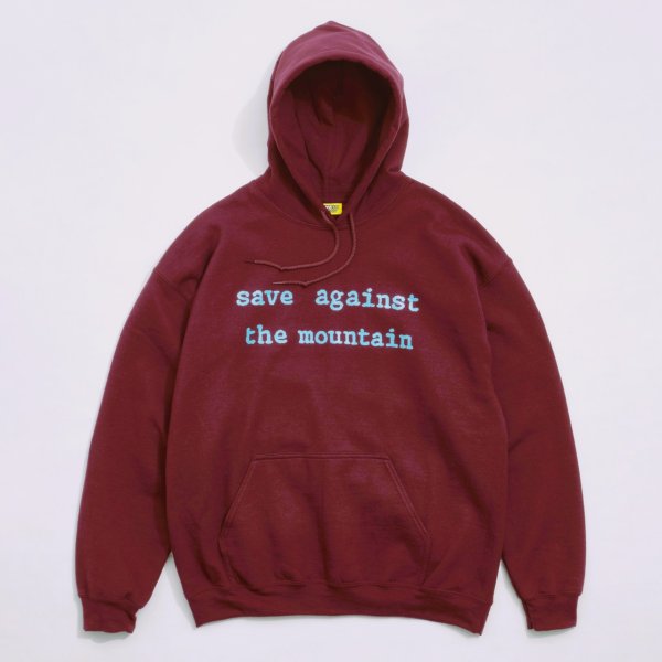 画像1: SAVE SHOCK　SATM HOODIE　OXBLOOD (1)