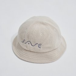 画像1: SAVE SHOCK　SAVE SNOW FLEECE HAT　IVORY