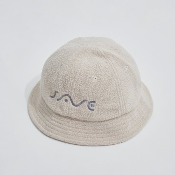 画像1: SAVE SHOCK　SAVE SNOW FLEECE HAT　IVORY (1)