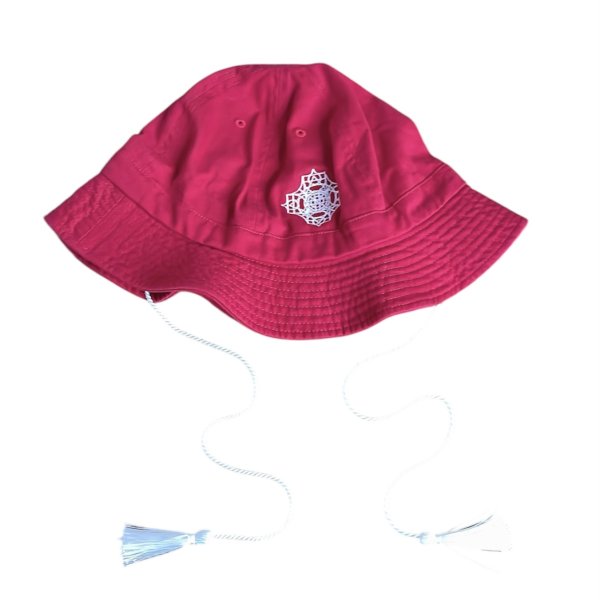 画像1: pays des fées　Gorin-tou tennis hat with tassel　Red (1)