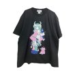 画像1: KIDILL 25SS　KL951 LOLITA GIRL T-SHIRT HARD WASH ARTWORK BY KAE TANAKA　WASHED BLACK (1)